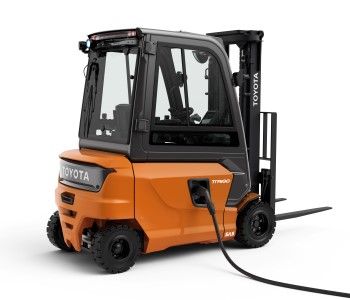 Toyota Traigo48 4-hjuls elektrisk gaffeltruck med Li-ion-lader